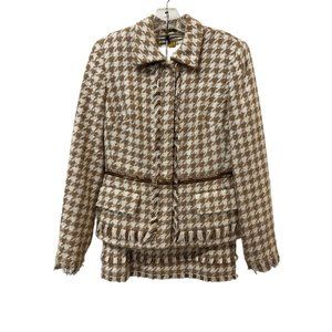 Allen by Allen Schwartz Tweed Suit Skirt Jacket Lovely Powerful Executive